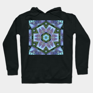 Circuitboard fire Kaleidoscope Pattern (Seamless) 2 Hoodie